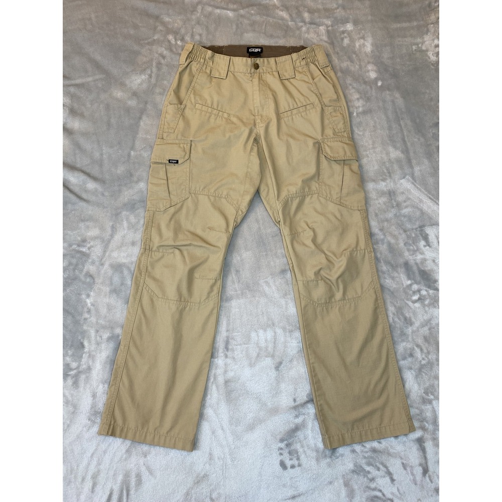 CQR Tactical Cargo Pants Mens 32x31 Khaki TLP117 Ripstop Work Outdoor Utility